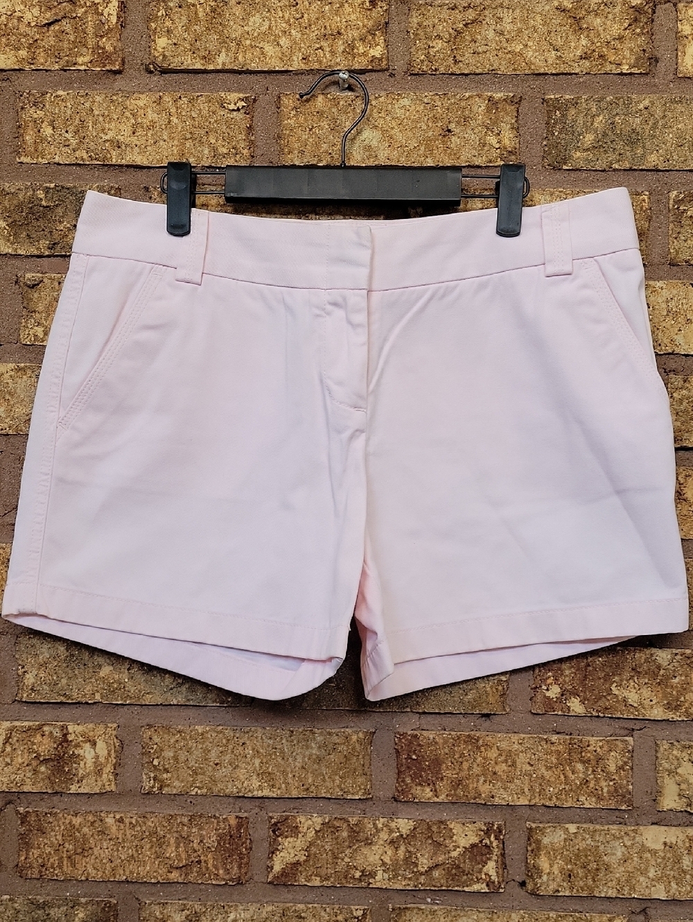 J. Crew High-Waist Chino City Fit Cotton Shorts Light Pink Size 10